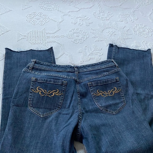 Chico’s Platinum Denim Pants Sz 2 Regular - Picture 6 of 6